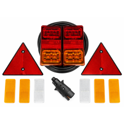 ZESTAW LAMP LED PRZYCZEP LAMPY TYLNE ODBLASK 7PIN
